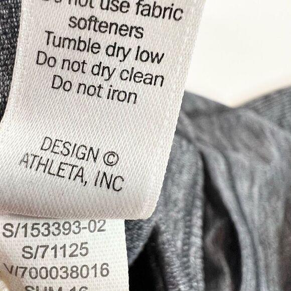 Athleta Excursion Tight Leggings Womens Small Gray Pull-On Activewear Pants - Picture 7 of 9